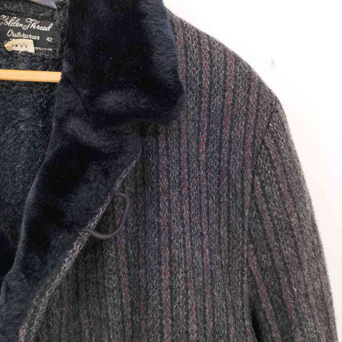 Golden Thread Brill Bros 60s くるみボタン 襟ファー ダブルブレストロングコート メンズ  42